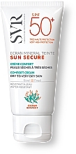 Tinted Sunscreen for Dry and Extra Dry Skin - SVR Sun Secure Ecran Mineral Teinte Comfort Cream SPF50+ — photo N1