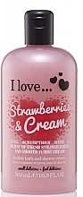 Fragrances, Perfumes, Cosmetics Shower Cream & Bath Foam - I Love... Strawberries & Cream Bubble Bath And Shower Creme