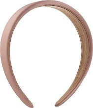 Fragrances, Perfumes, Cosmetics Satin Hair Hoop, Wide, Brown - Yeye