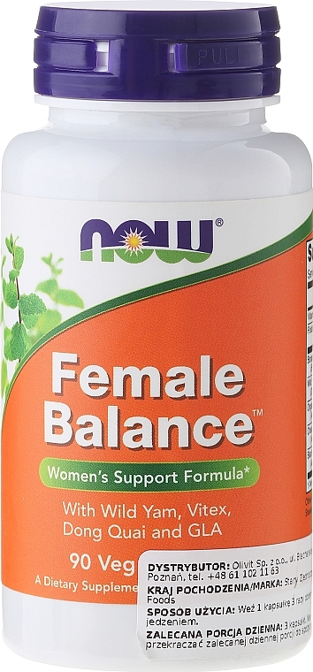 Women Balanced Complex, Capsules - Now Foods Female Balance — photo N1