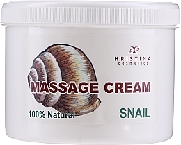 Fragrances, Perfumes, Cosmetics Massage Face & Body Cream - Hristina Cosmetics Massage Snail Cream