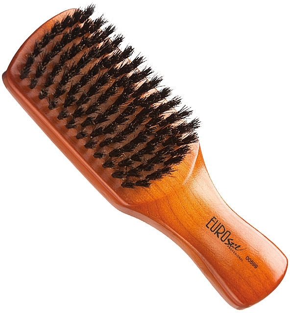 Massage Hair Brush with Nylon Bristle, 00599, - Eurostil Brush Flat Man — photo N1