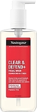 Fragrances, Perfumes, Cosmetics Cleanser - Neutrogena Clear & Defend+ Facial Wash