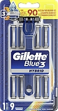 Fragrances, Perfumes, Cosmetics Razor with 9 Cartridges - Gillette Blue 3 Hybrid