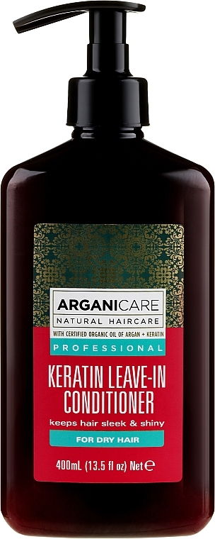 Leave-In Keratin Dry Hair Conditioner - Arganicare Keratin Leave-in Conditioner For Dry Hair — photo N1