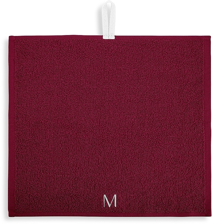 Face Towel Set, Burgundy - MakeUp — photo N3