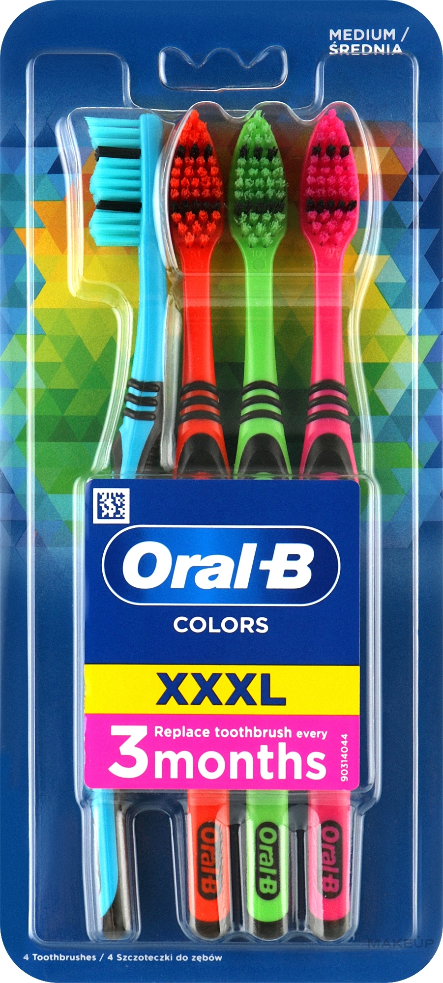 Medium Hard Toothbrush Set - Oral-B Color Collection XXXL — photo 4 ЊВ.