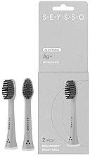 Silver Ion Sonic Toothbrush Heads, 2 pcs. - SEYSSO Silver Range Ag+ Replacement Brush Heads — photo N1