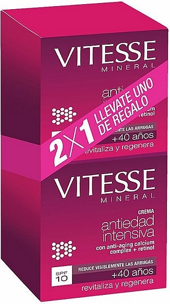 Face Care Set - Vitesse Antiedad Intensiva SPF10 Duplo Cream (cr/50ml + cr/50ml) (2 x 50 ml) — photo N1