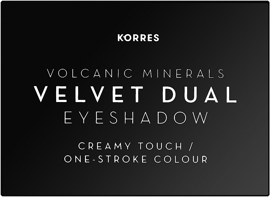 Eyeshadow - Korres Volcanic Minerals Velvet Dual Eyeshadow Palette — photo N2