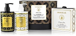 Fragrances, Perfumes, Cosmetics Set - Spongelle Freesia Pear All In One Beauty Treatment Set (sh/gel/325ml + lot/325ml + sponge/1pcs)