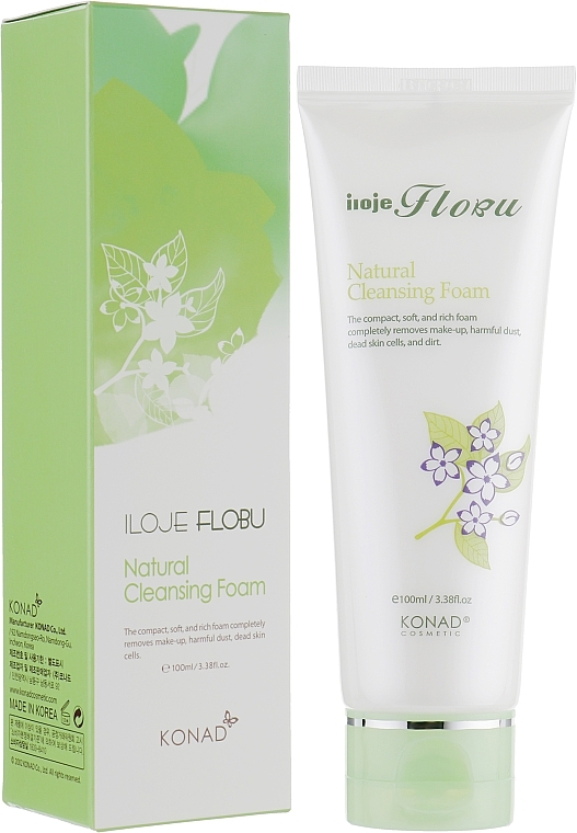 Face Cleansing Foam - Konad Iloje Flobu Natural Foam Cleansing — photo N1