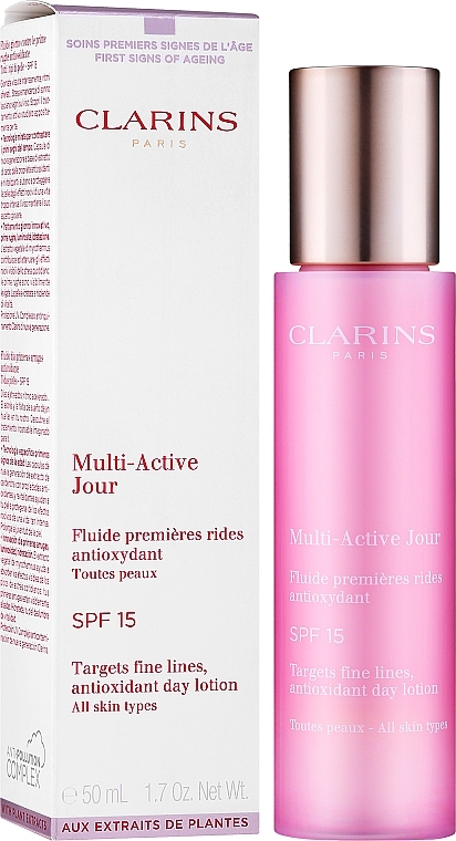 All Skin Types Day Lotion - Clarins Multi-Active Antioxidant SPF15 Day Lotion — photo N2