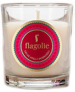 Scented Candle "Strawberry & Raspberry" - Flagolie Fragranced Candle Strawberry And Raspberry — photo N1