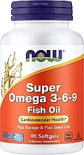 Fatty Acid Complex "Super Omega 3-6-9", Capsules - Now Foods Super Omega 3-6-9 1200 mg — photo N1