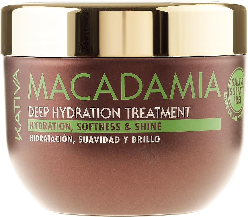 Intensive Moisturizing Mask for Normal & Damaged Hair - Kativa Macadamia Deep Hydrating Treatment — photo N4