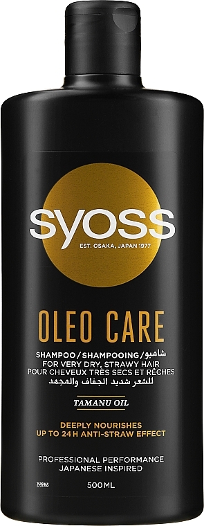 Shampoo for Very Dry & Brittle Hair - Syoss Oleo 21 Intense Care — photo N1