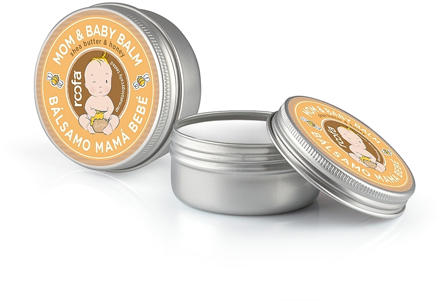 Balm for Mother and Child "Shea Butter and Honey" - Roofa Shea Butter & Honey Mom & Baby Balm — photo N4