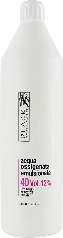 Emulsion Oxidizer 40 Vol. 12% - Black Professional Line Cream Hydrogen Peroxide — photo N3