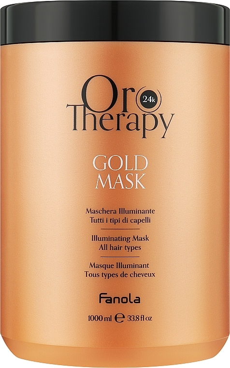 Hair Mask - Fanola Oro Therapy Gold 24K Mask All Hair Types — photo N1