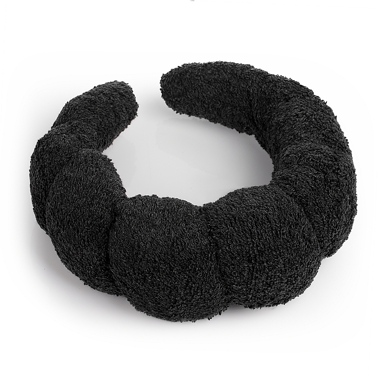 Head Band 'Easy Spa', black - MAKEUP Spa Headband Face Washing Black	 — photo N1