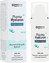 Fragrances, Perfumes, Cosmetics Night Face Cream - Pharma Hyaluron Pharmatheiss Cosmetics Nigth Cream Riche