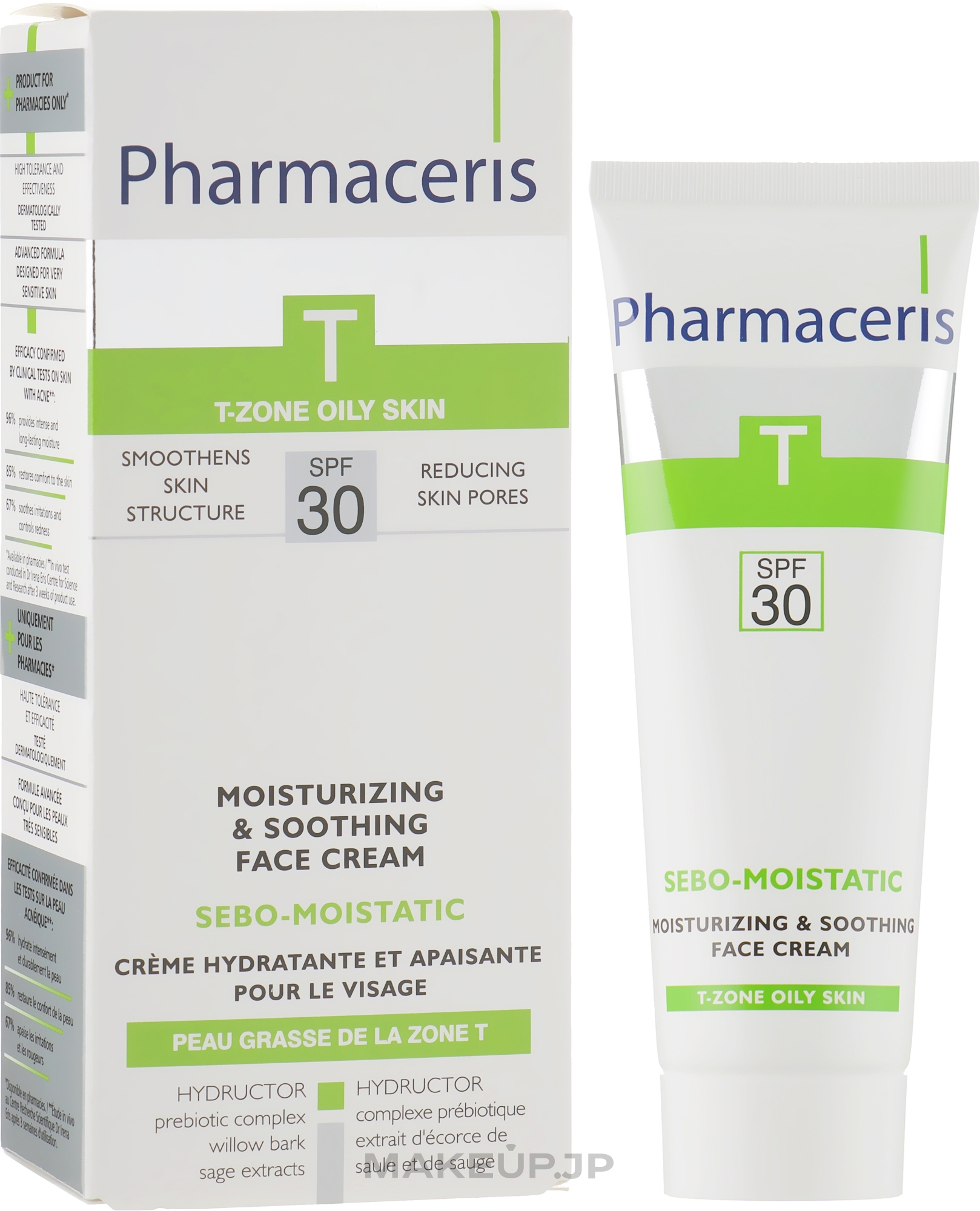 Moisturizing Face Cream After Anti-Acne Therapy - Pharmaceris T Sebo-Moistatic Cream SPF30 — photo 50 ml