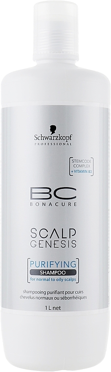 Hair Shampoo - Schwarzkopf Professional BC Bonacure Scalp Genesis Purifying Shampoo — photo N3
