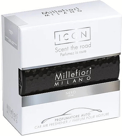 Car Perfume - Millefiori Milano Icon Metal Shades 43 Nero Car Air Freshener — photo N2