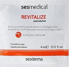 Brightening Face Peel Program - Sesderma Sesmedical Revitalize Personal Peeling Program (cr/15ml + wipe/4x4ml) — photo N3