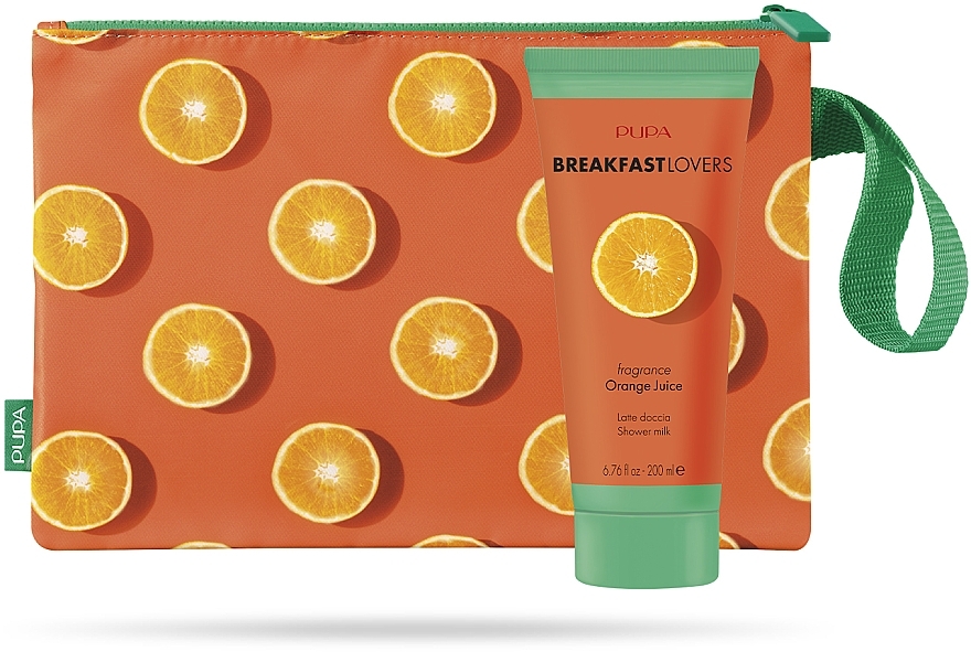 Set - Pupa Breakfast Lovers Orange Juice (sh/milk/200 ml + pouch) — photo N1