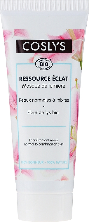 Skin Glowing Mask with Lily Extract for Normal and Combination Skin - Coslys Facial Care Radiant Mask With Lily Extract — photo N2