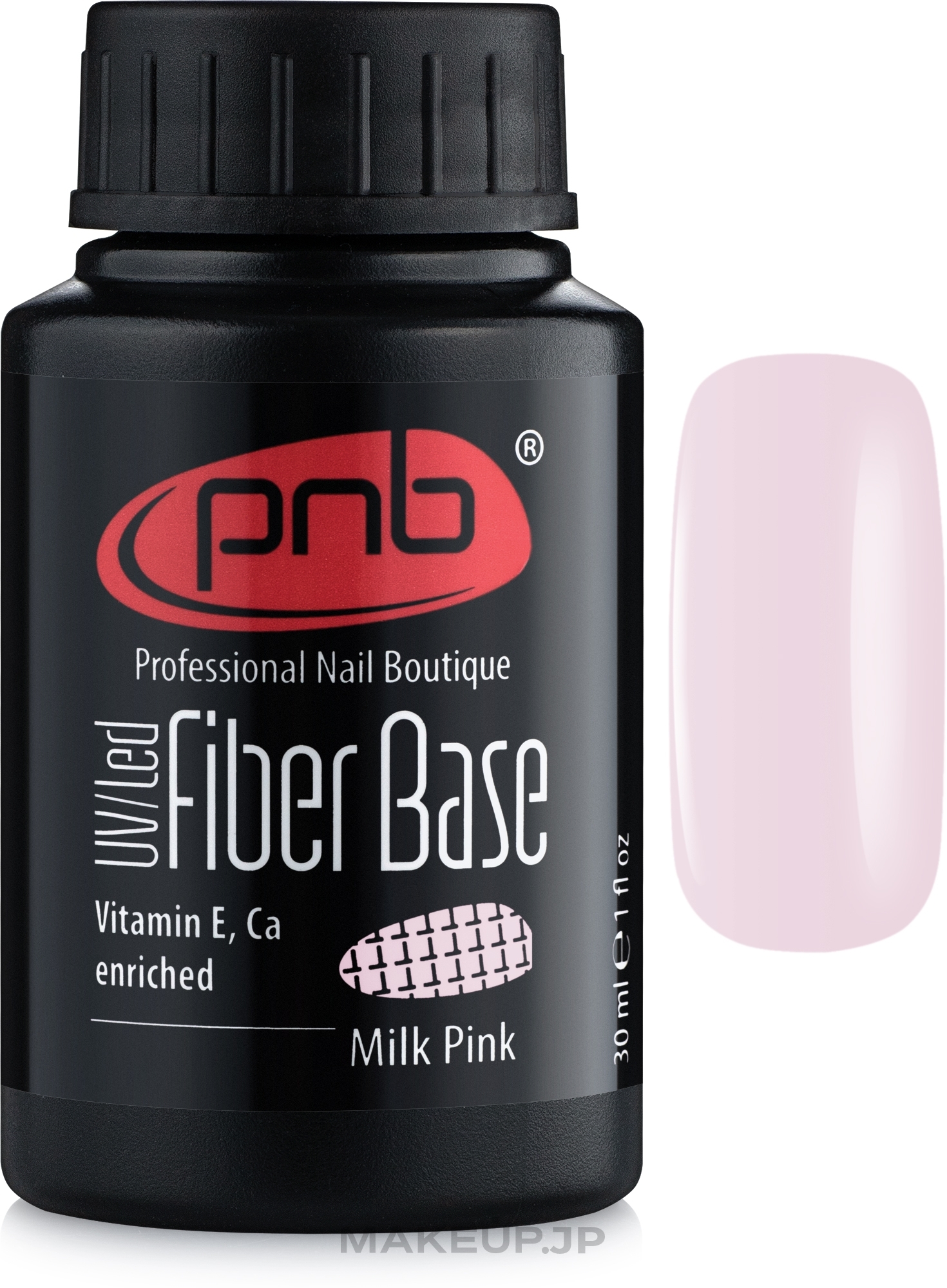 Nylon Fiber Base - PNB Fiber UV/LED Base 30ml — photo Clear Pink