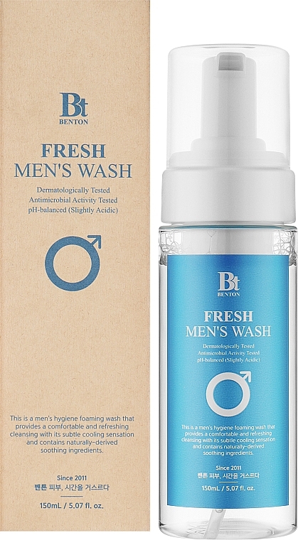 Men Intimate Wash Foam - Benton Fresh Men's Wash — photo N2