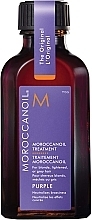 Violet Oil for Blonde, Lightened & Grey Hair - Moroccanoil Treatment Purple — photo N2