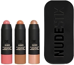 セット - Nudestix Mini Roses & Honey Blush Kit (blush/3x1.8g) — photo N1