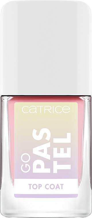 Translucent Nail Top Coat with Pastel Finish - Catrice Go Pastel Top Coat — photo N1