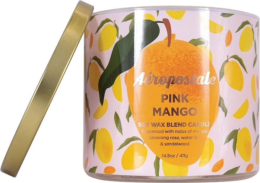 Scented Сandle - Aeropostale Pink Mango Fine Fragrance Candle — photo N2