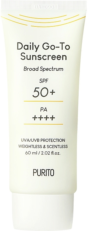 Face Sun Cream - Purito Daily Go-To Sunscreen SPF50+/PA++++ — photo N4