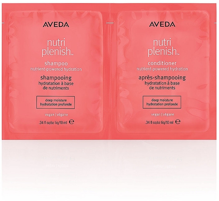 GIFT! Intensive Hydration Sample Set - Aveda Nutriplenish Shampoo and Conditioner Deep (shm/10 ml + cond/10 ml) — photo N1