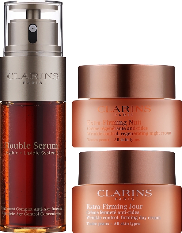 Face Care Set - Clarins Travel Exclusive Firming Collection (serum/50ml + cr/2x50ml) — photo N9