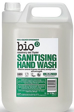 Antibacterial Rosemary & Thyme Liquid Soap - Bio-D Rosemary & Thyme Sanitising Hand Wash — photo N16