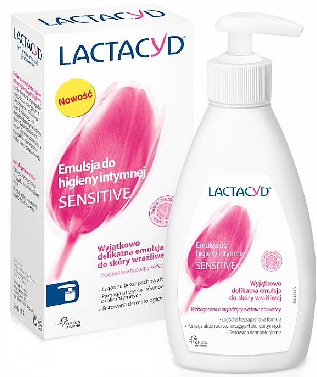 Intimate Hygiene Gel "Sensitive" with Pump - Lactacyd Body Care — photo N1