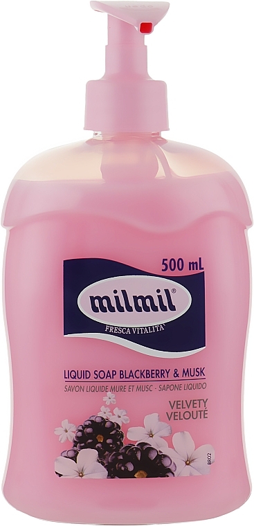 Musk & Black Liquid Soap, with dispenser - Mil Mil — photo N1