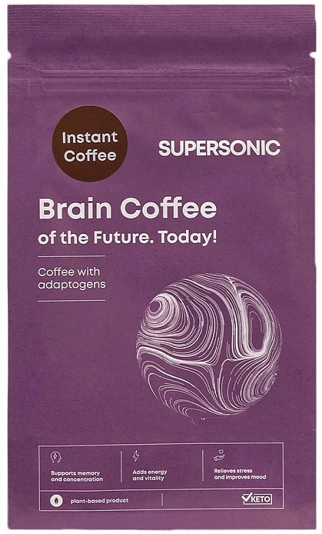 Coffee Dietary Supplement with Adaptogens - Supersonic Brain Coffee — photo N1