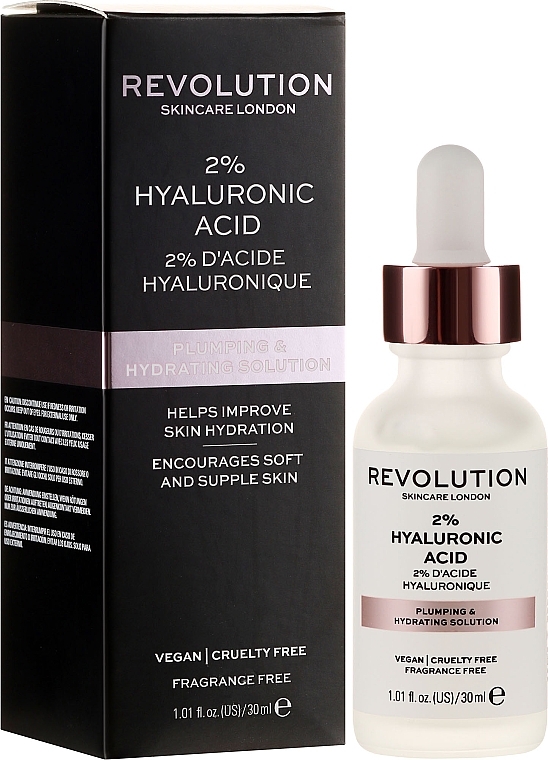 Plumping & Hydrating Serum - Makeup Revolution Skincare Plumping & Hydrating Serum 2% Hyaluronic Acid  — photo N1