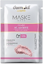 Fragrances, Perfumes, Cosmetics Pink Clay Mask - Dermokil Pink Clay Mask (sachet)