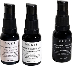 Fragrances, Perfumes, Cosmetics Set - Mukti Organics Sensitive Mini Collection (serum/15ml*2 + oil/15ml)