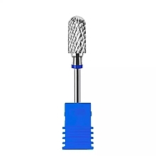 Cylinder Carbide Nail Drill Bit, blue - Sleek Shine — photo N1