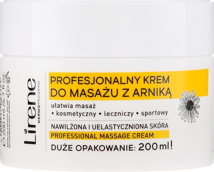 Massage Cream "Arnica" - Lirene Professional Massage Cream — photo N1